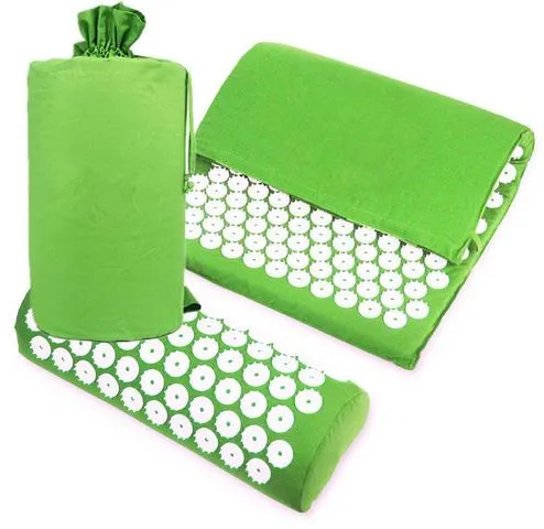 Massage Cushion Acupressure Mat Relieve Stress Pain | Acupuncture Spike Yoga Mat with Pillow