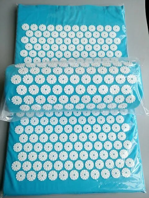 Massage Cushion Acupressure Mat Relieve Stress Pain | Acupuncture Spike Yoga Mat with Pillow
