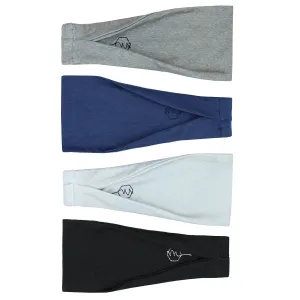 Maven Thread Women's No-Slip Sweat-Wicking Headband for Exercise and Yoga, 4-Pack (Basics)