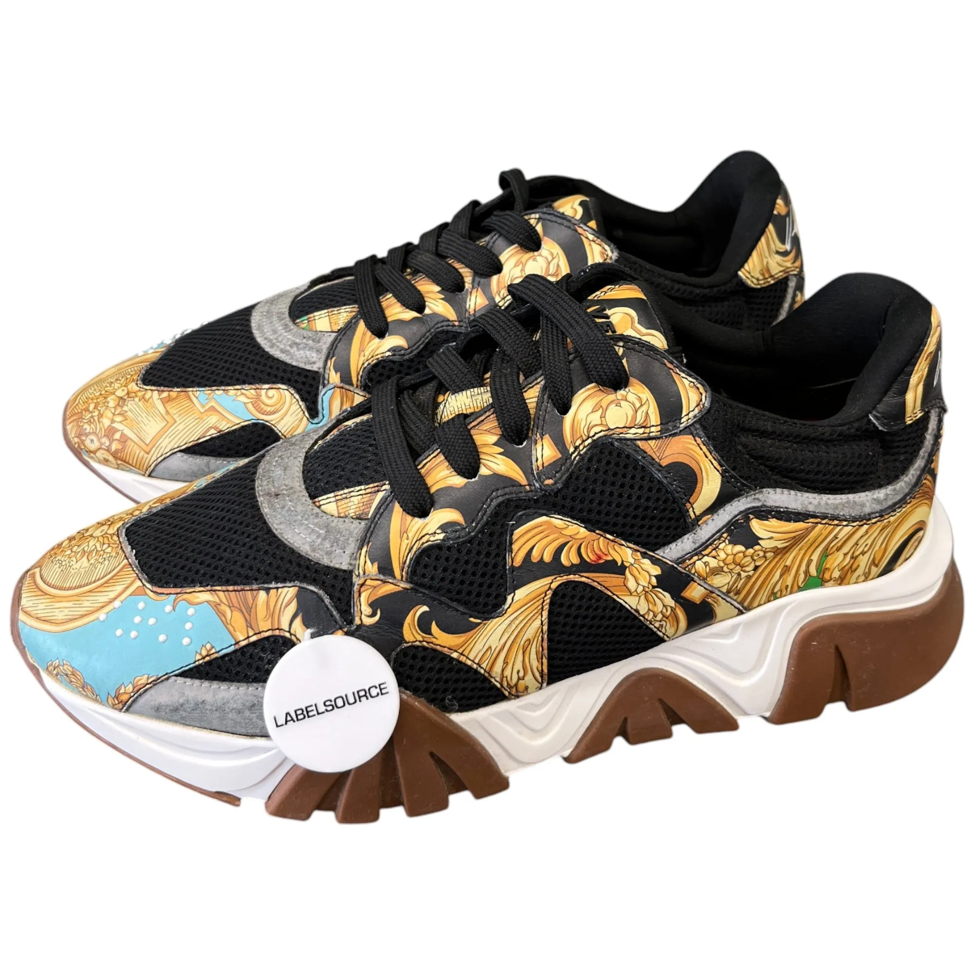 Men's Barocco Squalo Low Trainers Black Size EU 45 / UK 11