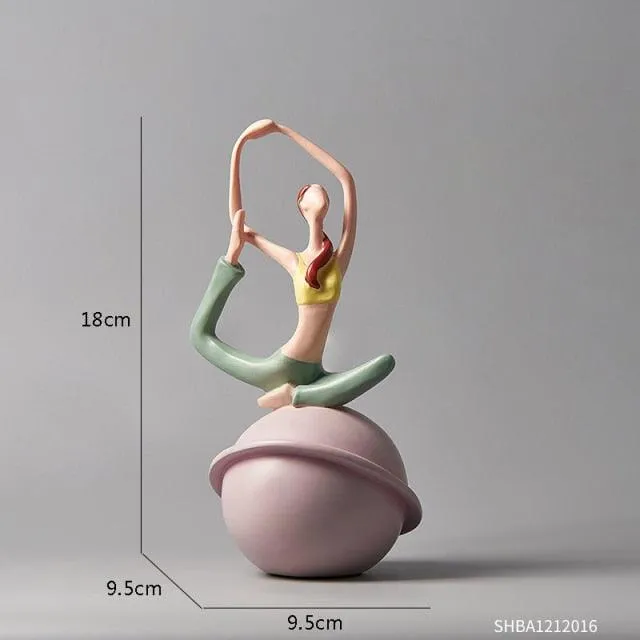 Modern Yoga Women Figurines