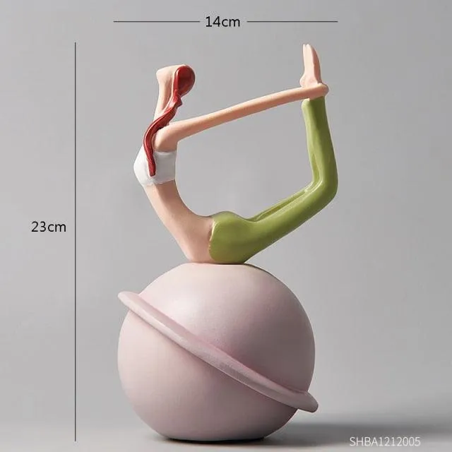 Modern Yoga Women Figurines
