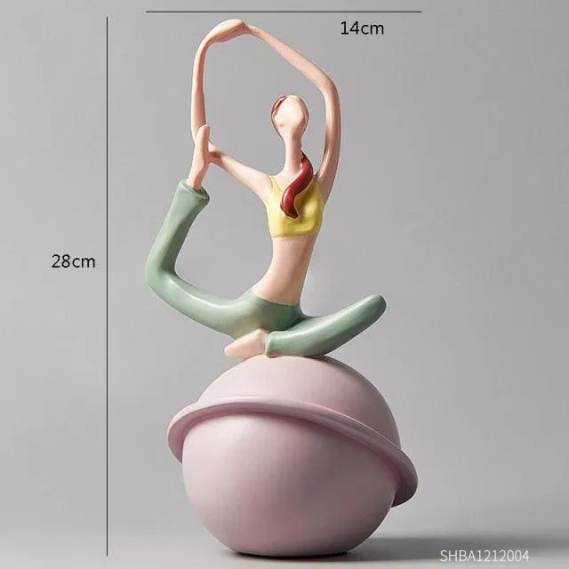 Modern Yoga Women Figurines