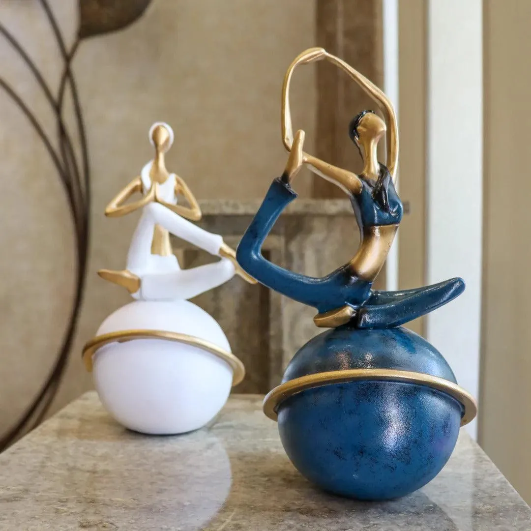 Modern Yoga Women Figurines