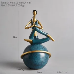 Modern Yoga Women Figurines