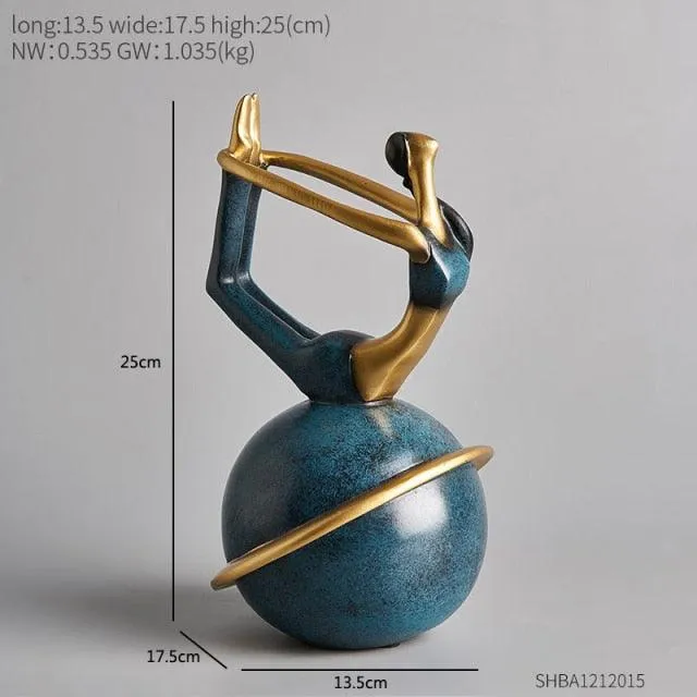 Modern Yoga Women Figurines