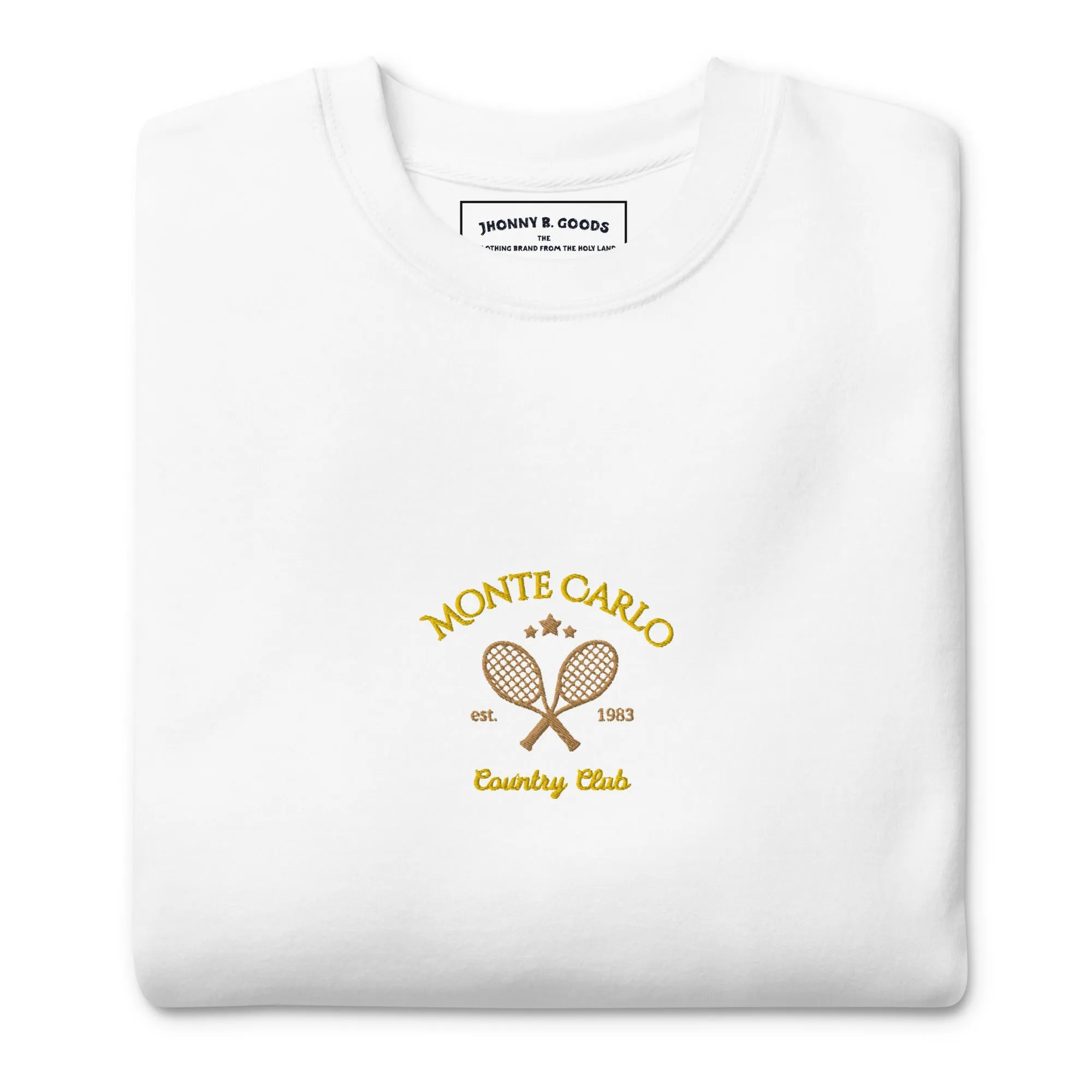 Monte Carlo Tennis Club Embroidered women's Premium Sweatshirt