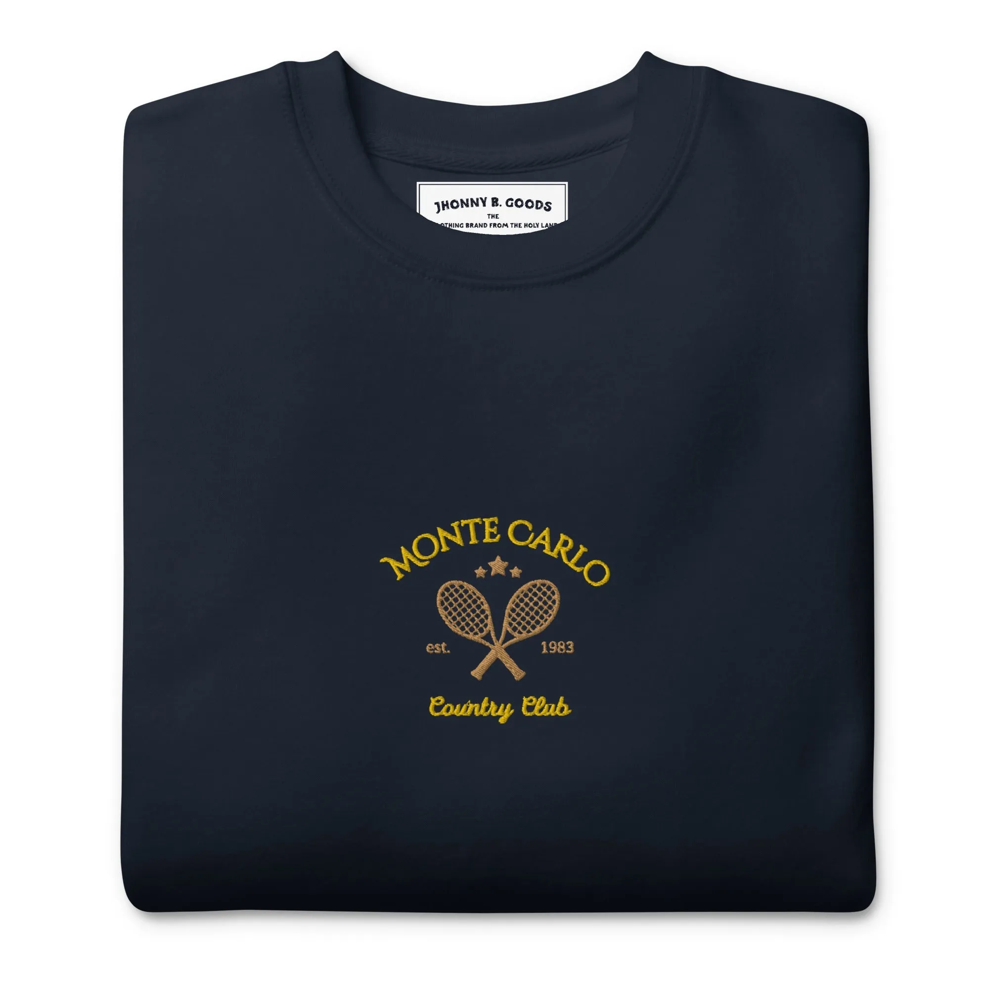 Monte Carlo Tennis Club Embroidered women's Premium Sweatshirt