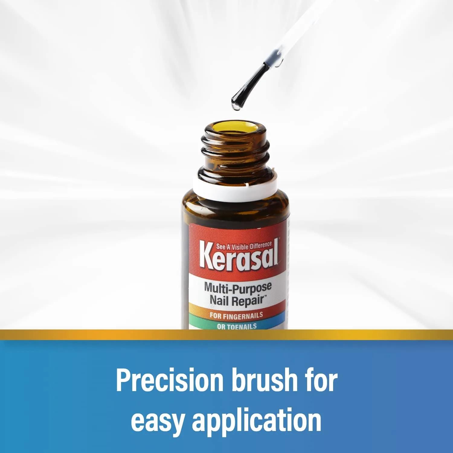 Multi-Purpose Nail Repair, Nail Solution for Discolored and Damaged Nails, 0.43 Fl Oz