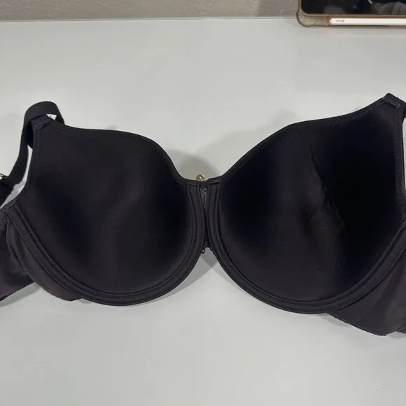 NEW $78 Chantelle [ 36D ] C‎ Jolie Comfort Convertible T-Shirt Bra in Ink Black