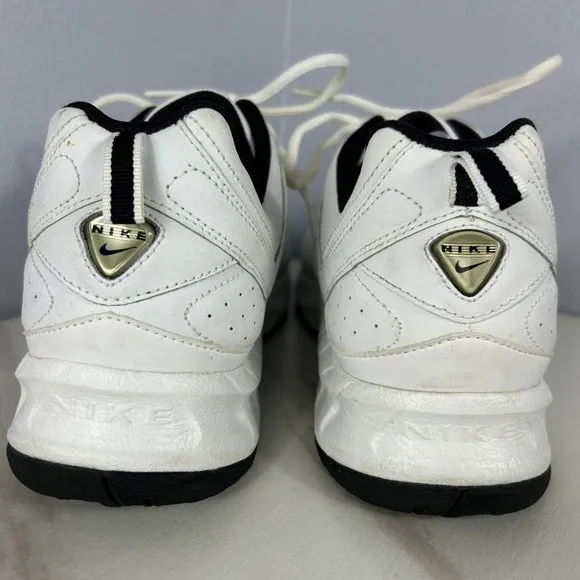 Nike T Lite V RX 315347-101 White Leather Casual Shoes Sneakers Men's Size 11.5