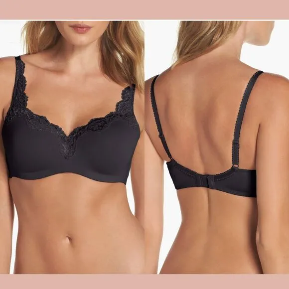 NWT $76 Le Mystere [ 32G ] Dream Tisha 965 Underwire Bra in Black‎
