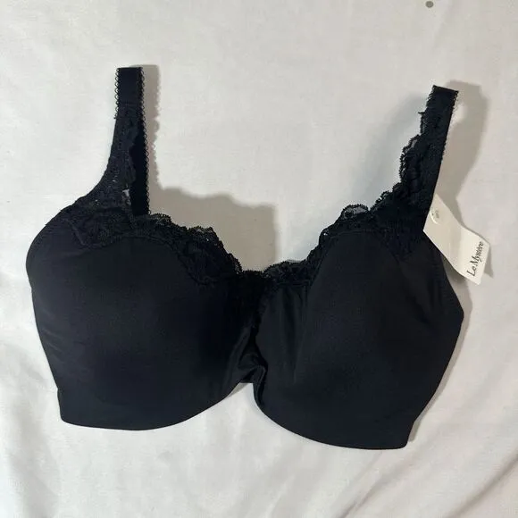 NWT $76 Le Mystere [ 32G ] Dream Tisha 965 Underwire Bra in Black‎