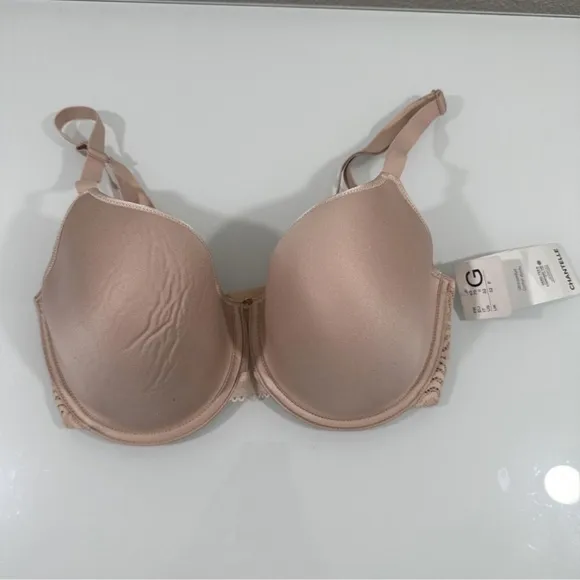 NWT $78 Chantelle [ 32DDDD ] C Jolie‎ Comfort Convertible T-Shirt Bra Rose