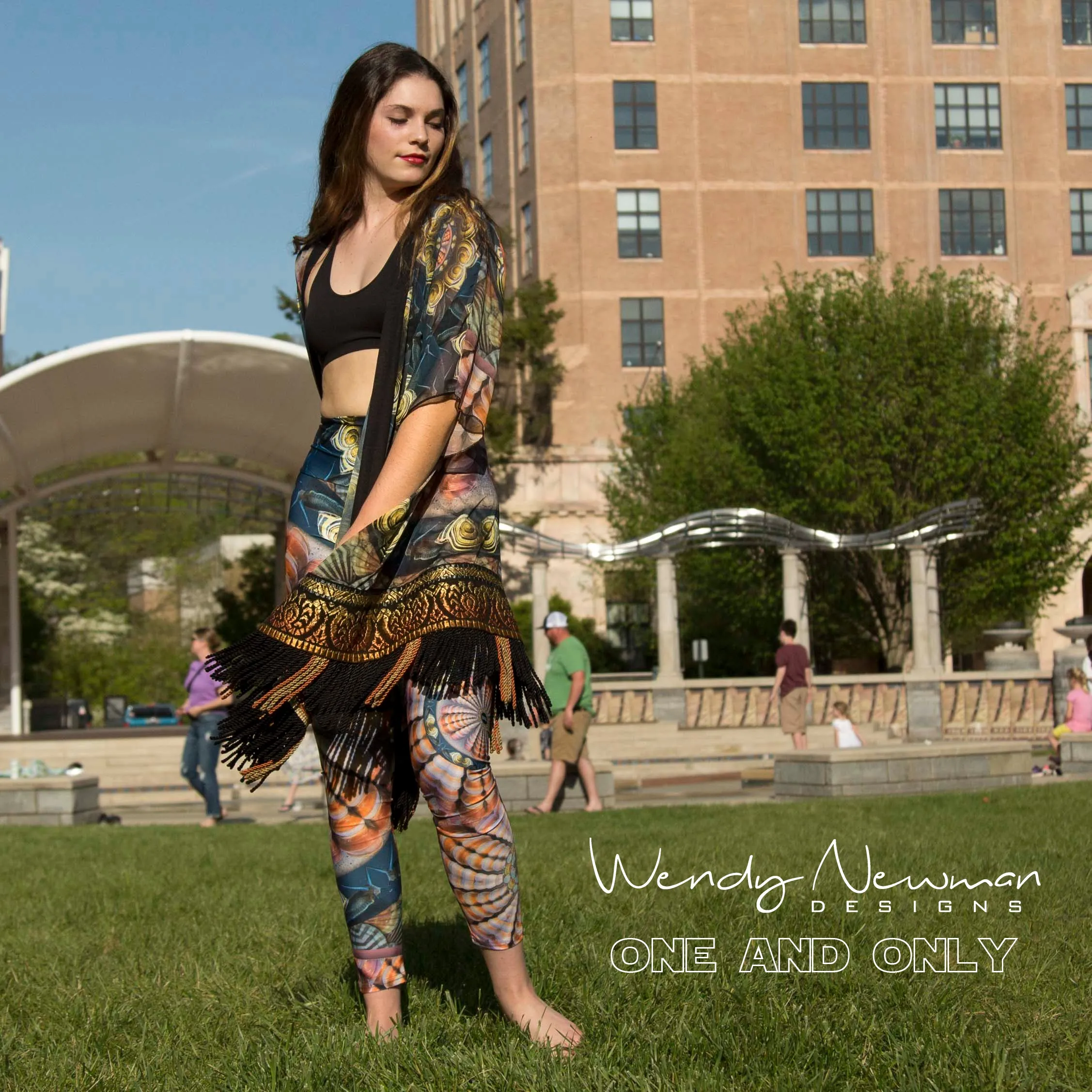 One and Only - Amphitrite Fringed Kimono size large