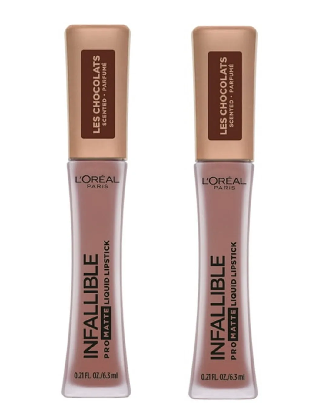Pack of 2 L'Oreal Paris Infallible Pro Matte Liquid Lipstick, Box O Chocolate 852