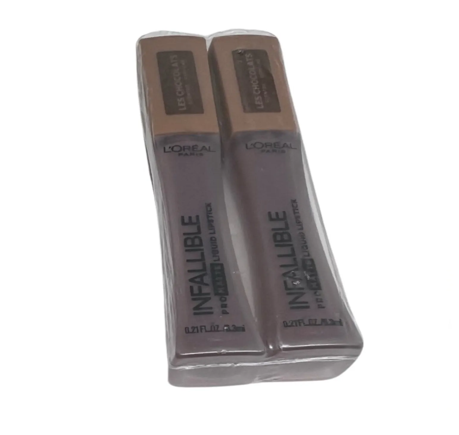 Pack of 2 L'Oreal Paris Infallible Pro Matte Liquid Lipstick, Box O Chocolate 852