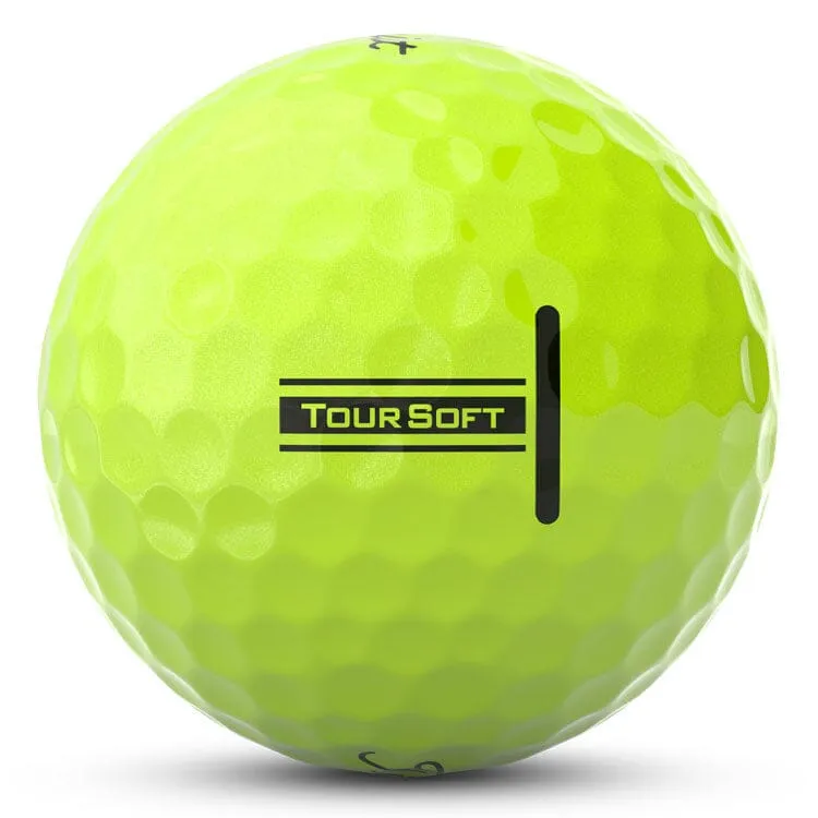 Pelotas de golf Titleist Tour suaves amarillas, paquete de 12
