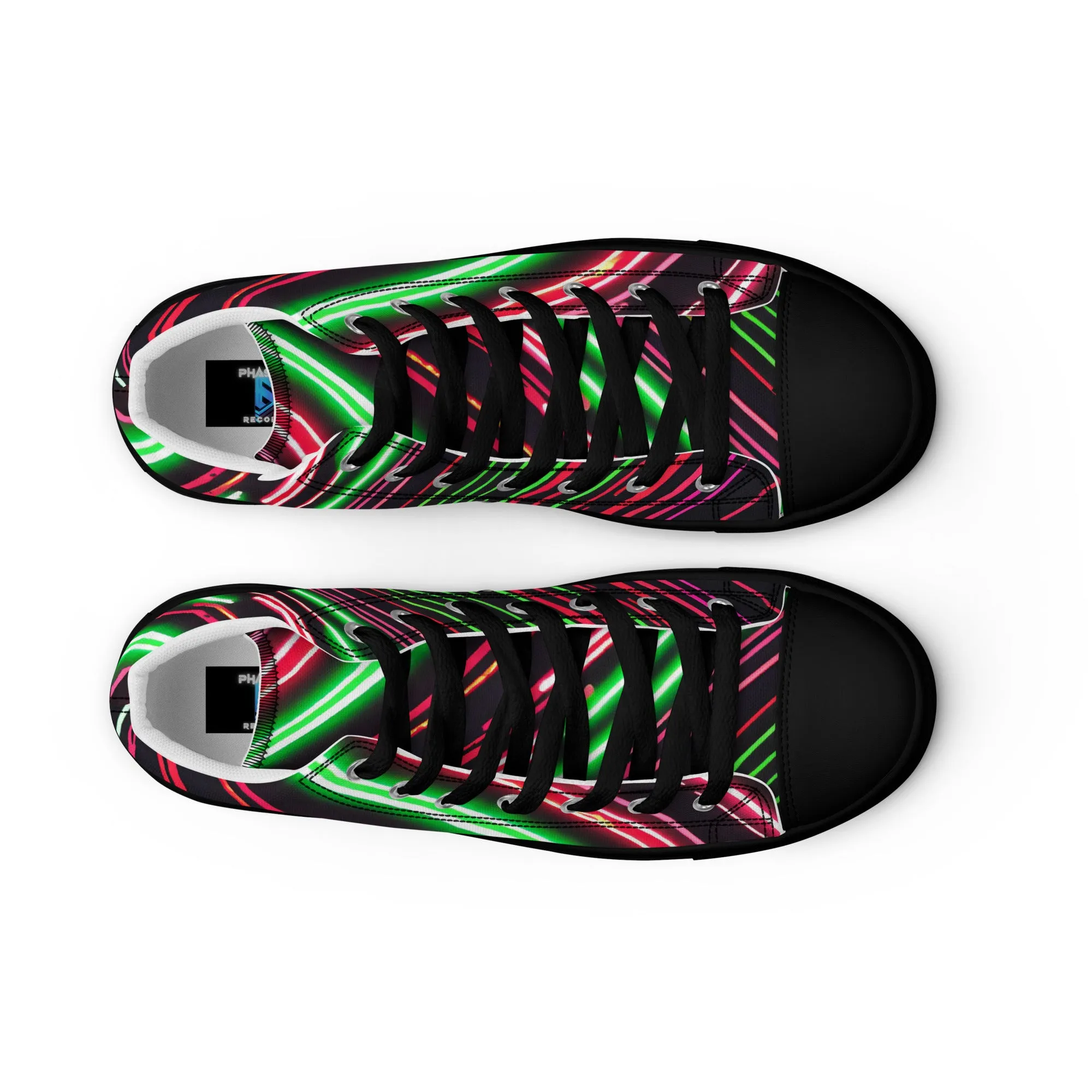 Phase B Records Women’s high top canvas shoes - Free Delivery! Rock / Metal / Electronic / EDM / Underground - Alternative Apparel and Merch Only from Phase B Records.