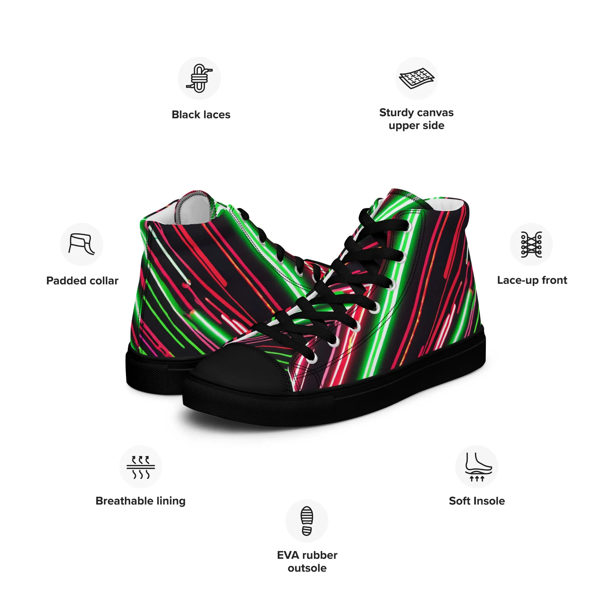 Phase B Records Women’s high top canvas shoes - Free Delivery! Rock / Metal / Electronic / EDM / Underground - Alternative Apparel and Merch Only from Phase B Records.