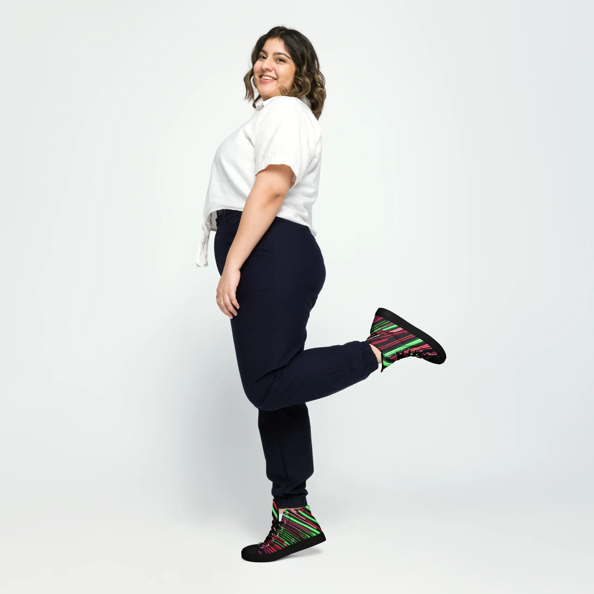 Phase B Records Women’s high top canvas shoes - Free Delivery! Rock / Metal / Electronic / EDM / Underground - Alternative Apparel and Merch Only from Phase B Records.