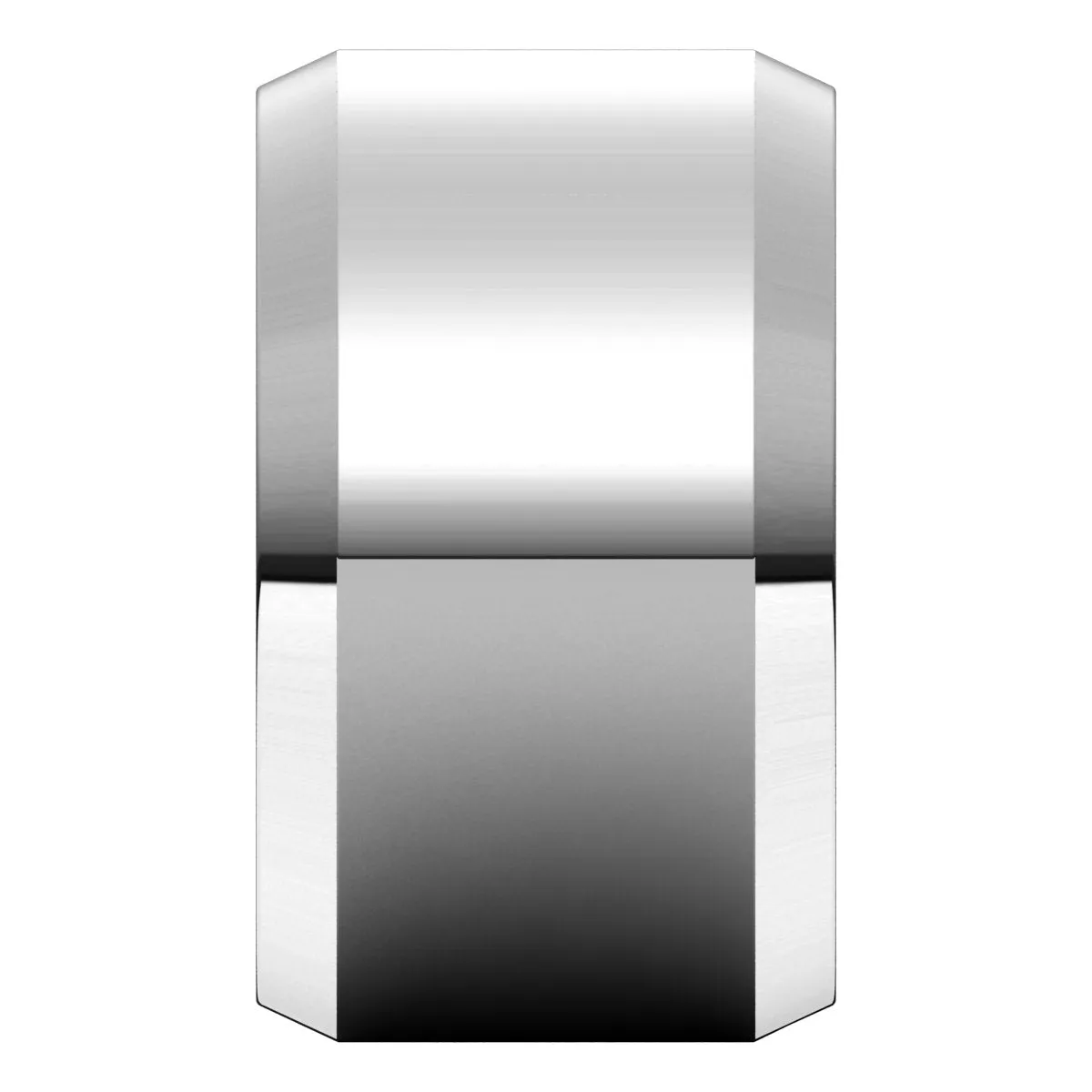 Platinum 12 mm Beveled Edge Comfort Fit Light Band