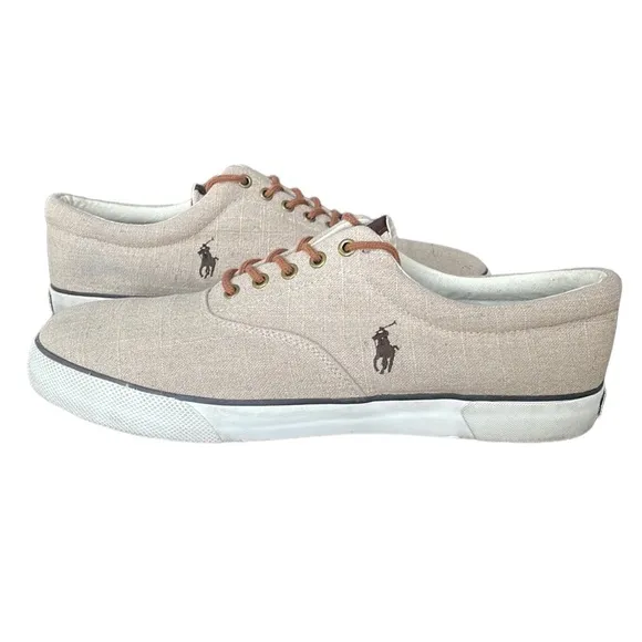 Polo Ralph Lauren Forestmont II Men’s 100% Flax Linen Shoes.  Size 14D