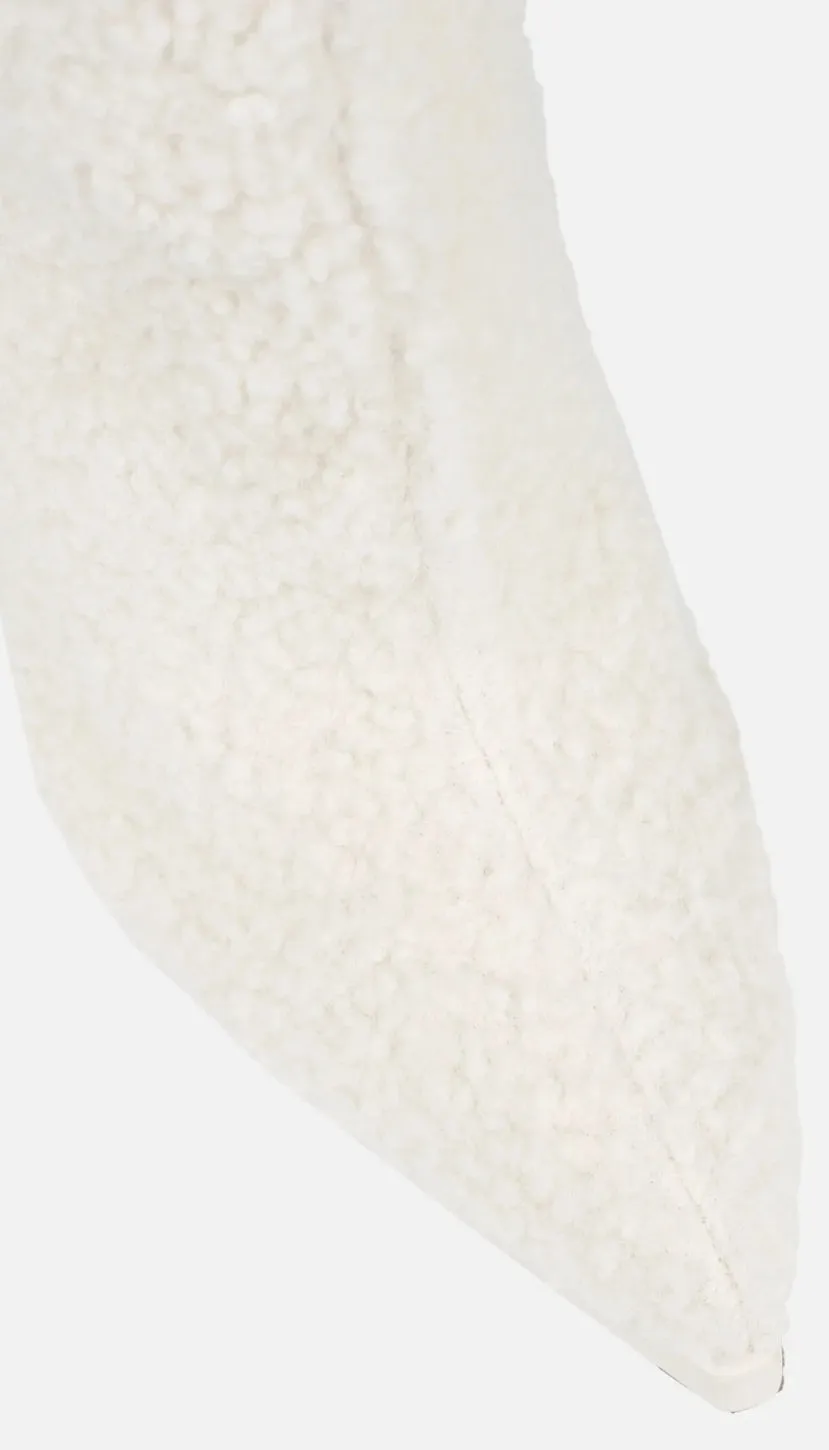 Pre-Order Keylows Cream Teddy Boots