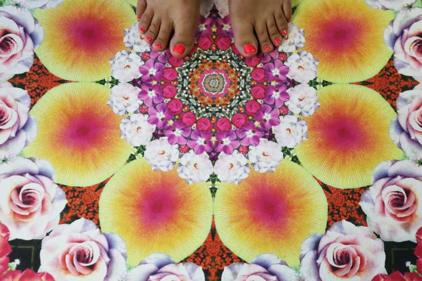 PROSPERITY // Flower Mandala Travel   Hot Yoga Mat