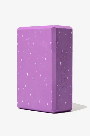 Purple Starry Yoga Block by POPFLEX®
