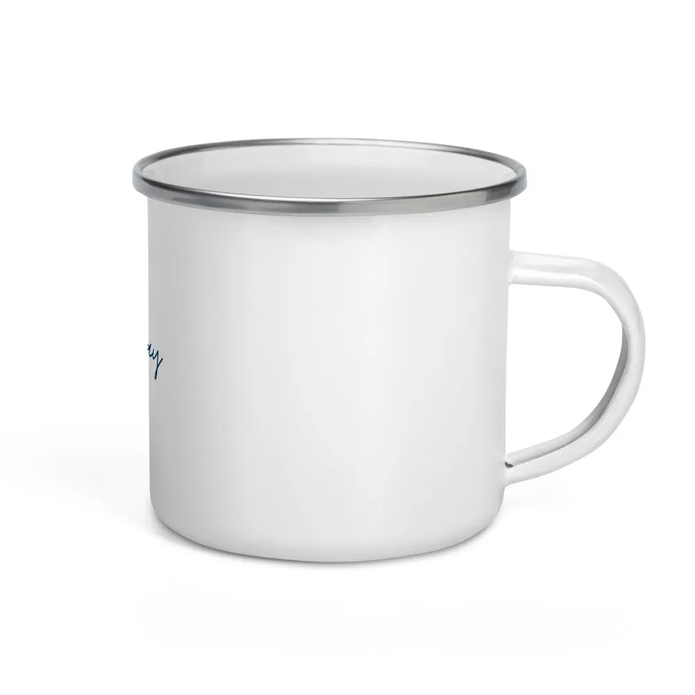 "Game Day- NAVY" Enamel Mug