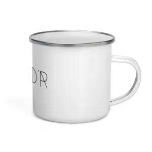 "Nomad'r- Black" Enamel Mug