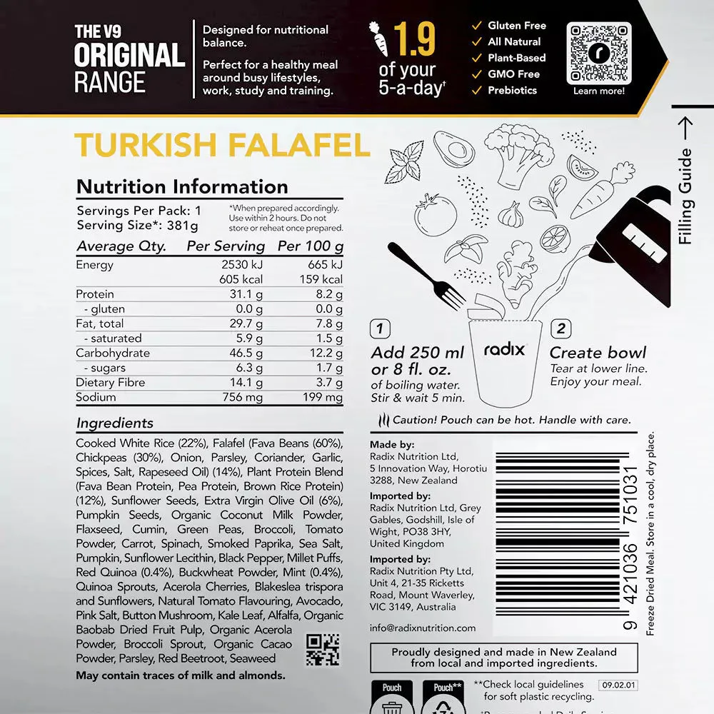 Radix Nutrition ORIGINAL 600kcal Meal V9