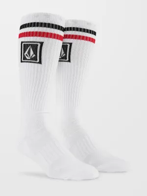 Ramp Stone Skate Socks - WHITE