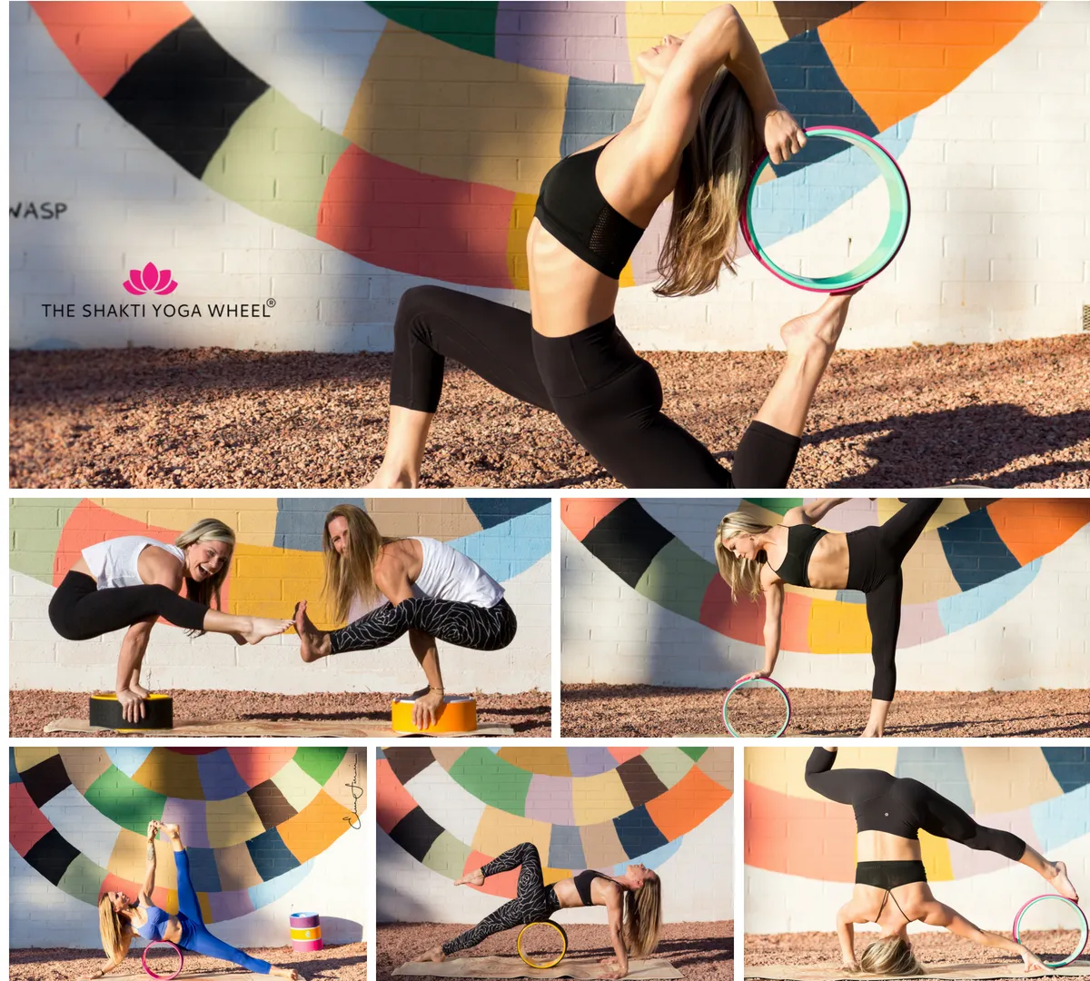 Raspberry Pink Yoga Wheel Imprint