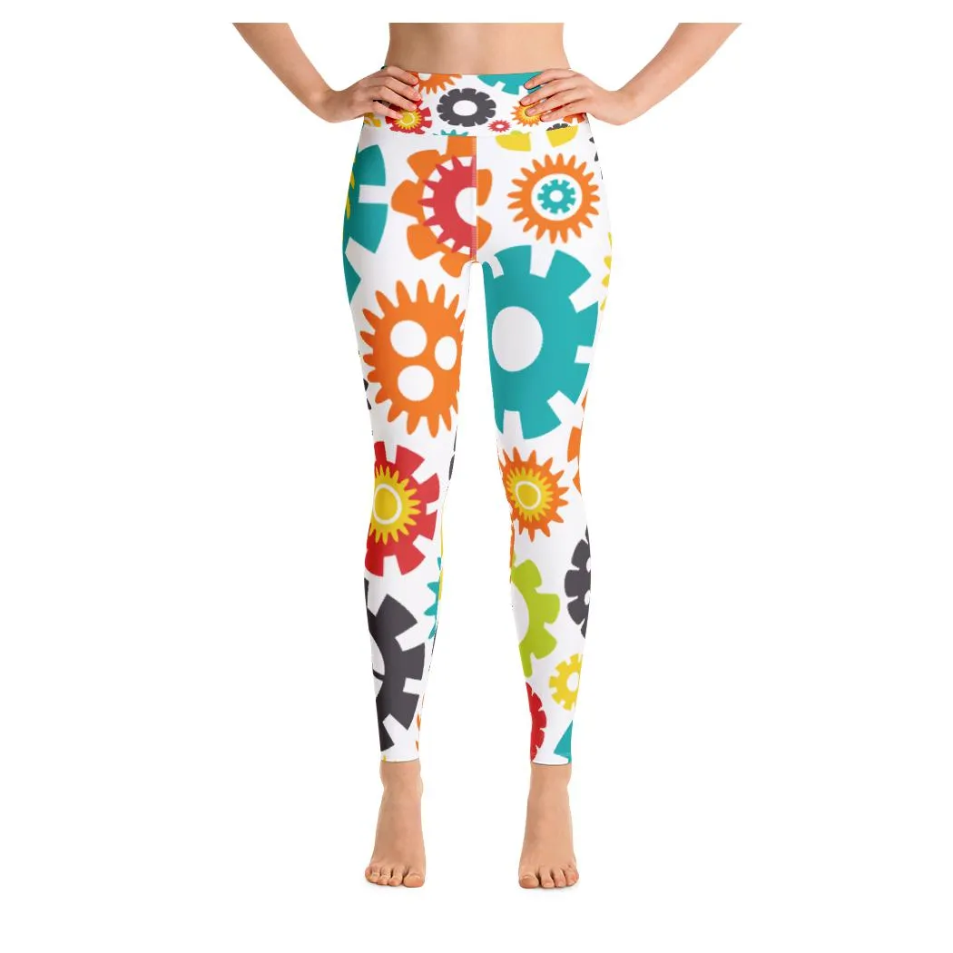 Robot Family Yoga Capris
