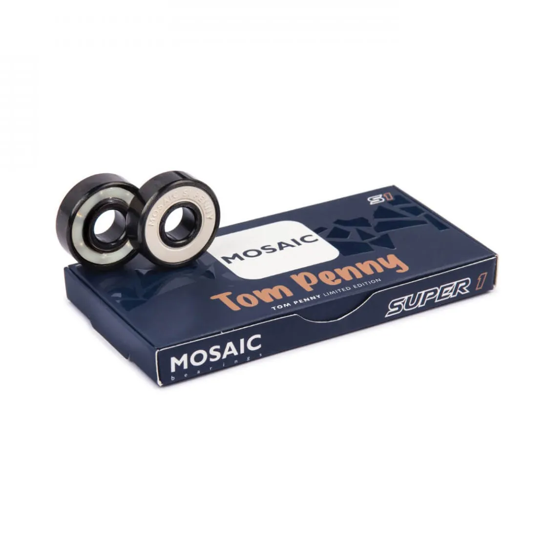 Rodamientos Skate Mosaic Super 1 Tom Penny Black White Abec 7