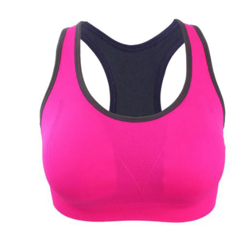 RODEX Women Sport Yoga Bra Shockproof Wirefree Crop Top | Gym Fitness Racerback Vest