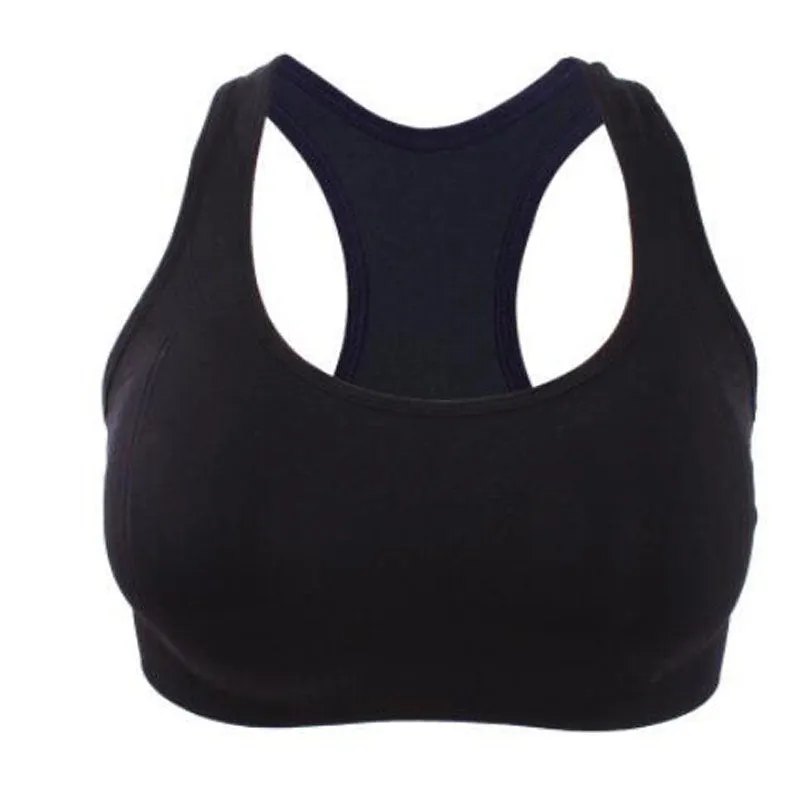 RODEX Women Sport Yoga Bra Shockproof Wirefree Crop Top | Gym Fitness Racerback Vest