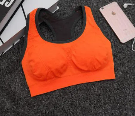 RODEX Women Sport Yoga Bra Shockproof Wirefree Crop Top | Gym Fitness Racerback Vest