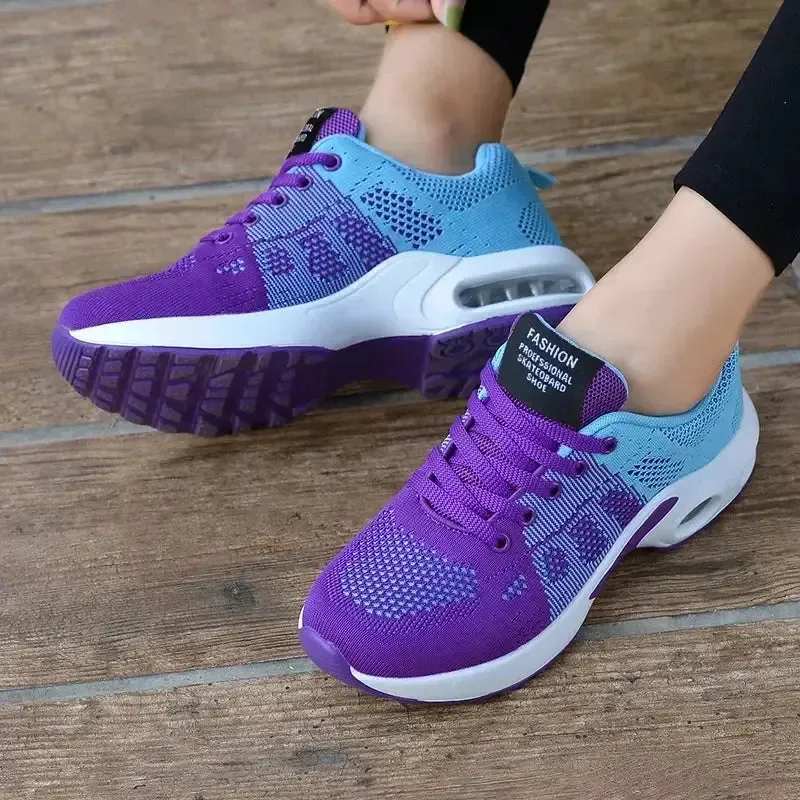 Running Shoes Women Breathable Casual Shoes Outdoor Light Weight Sports Shoes Casual Walking Platform Ladies Sneakers