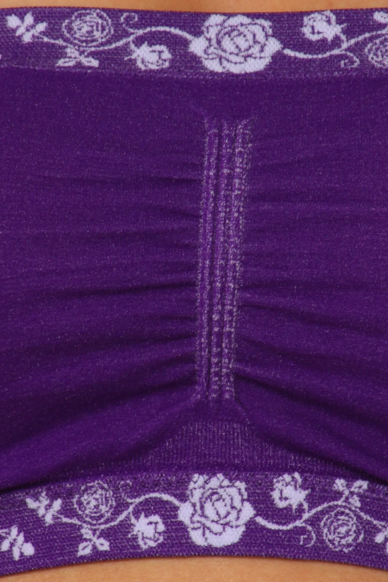 Sakkas Seamless Padded Bandeau Bra Tube Top - Assorted Color 6 Pack