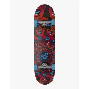 Santa Cruz Mandala Hand 8" Complete Skateboard - Red Blue
