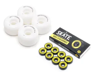 Skatewarehouse Conical Skateboard Wheels & Skatewarehouse ABEC 9 Bearings Pack
