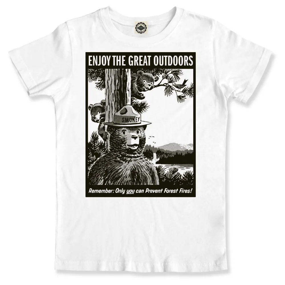 Smokey Bear "Enjoy The Great Outdoors" Kid's Tee
