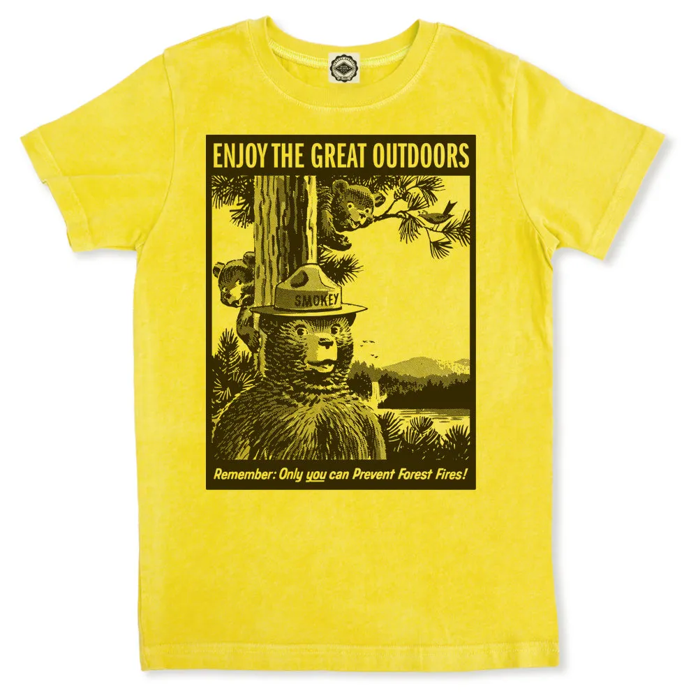 Smokey Bear "Enjoy The Great Outdoors" Kid's Tee