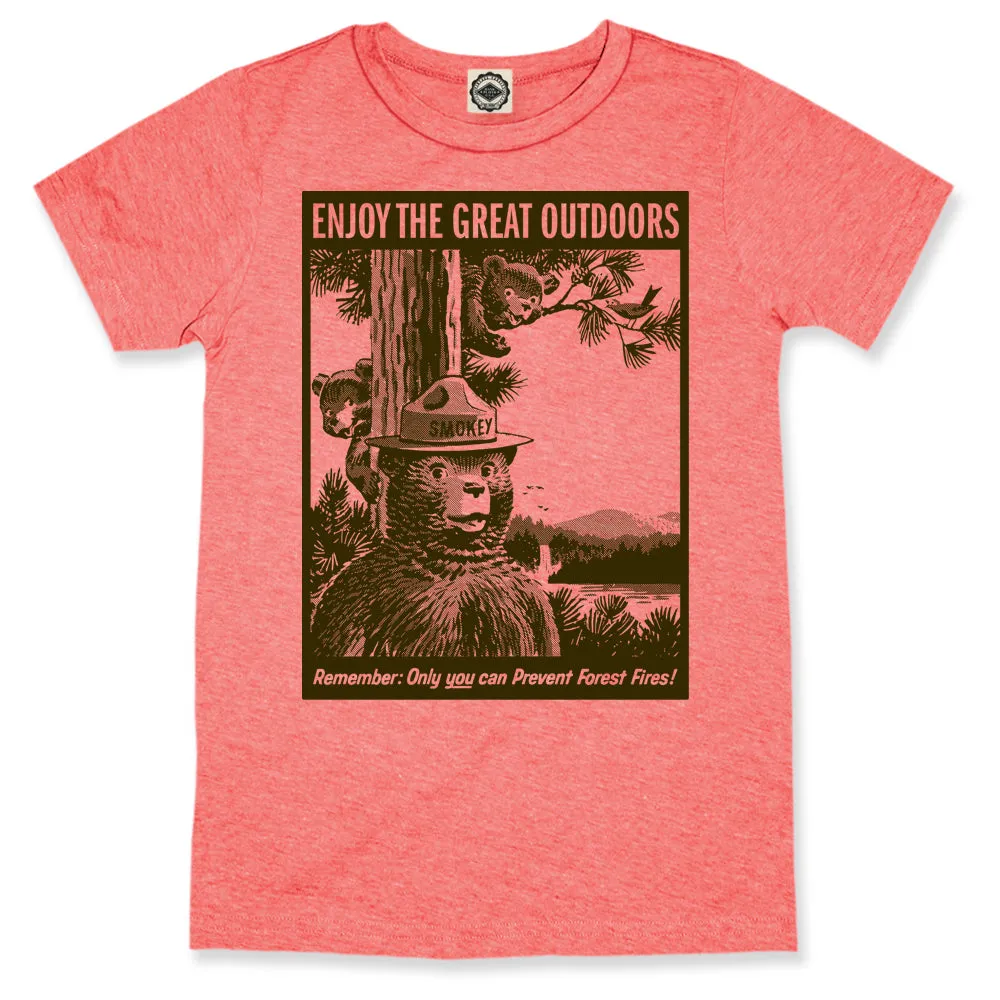 Smokey Bear "Enjoy The Great Outdoors" Kid's Tee