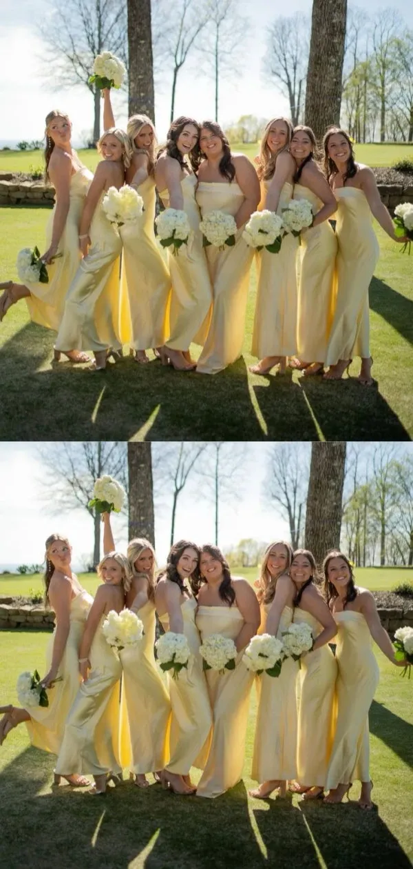 Soft Sweetheart Sleeveless Mermaid Satin Bridesmaid Dresses Online, BG8480