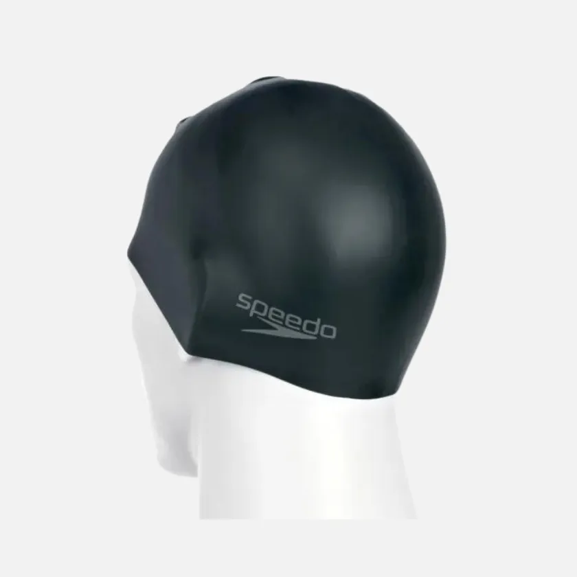 Speedo Moulded Adult Unisex Silicon Cap -Blue/Grey/Black