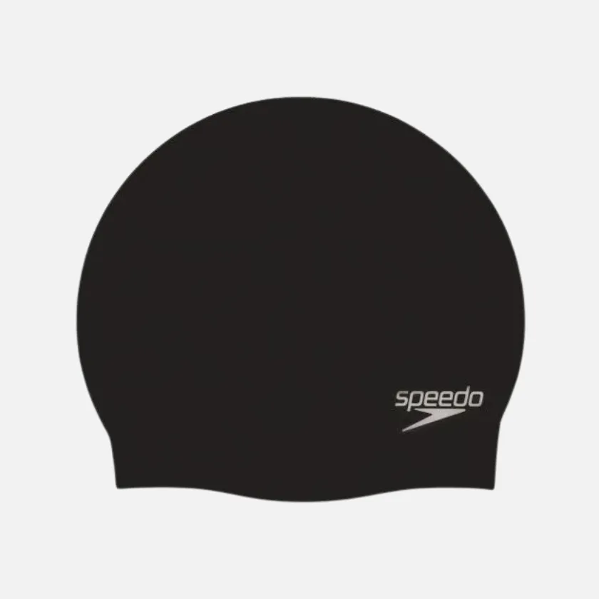 Speedo Moulded Adult Unisex Silicon Cap -Blue/Grey/Black